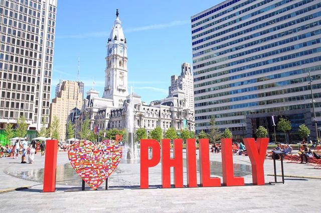 I Love Philly Sign in City